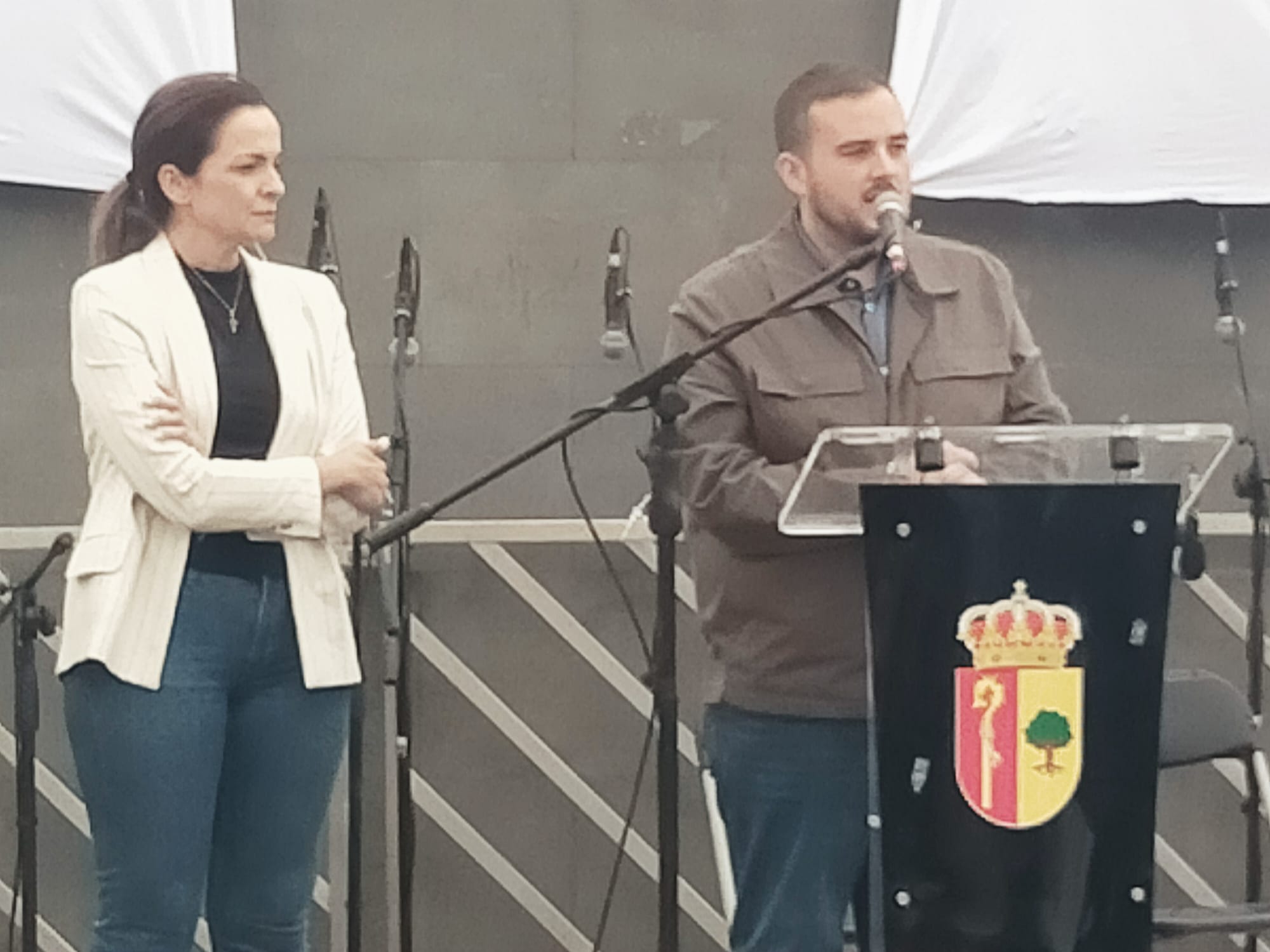 Naim Yánes en el acto celebrado en el Fraile.//Cedida