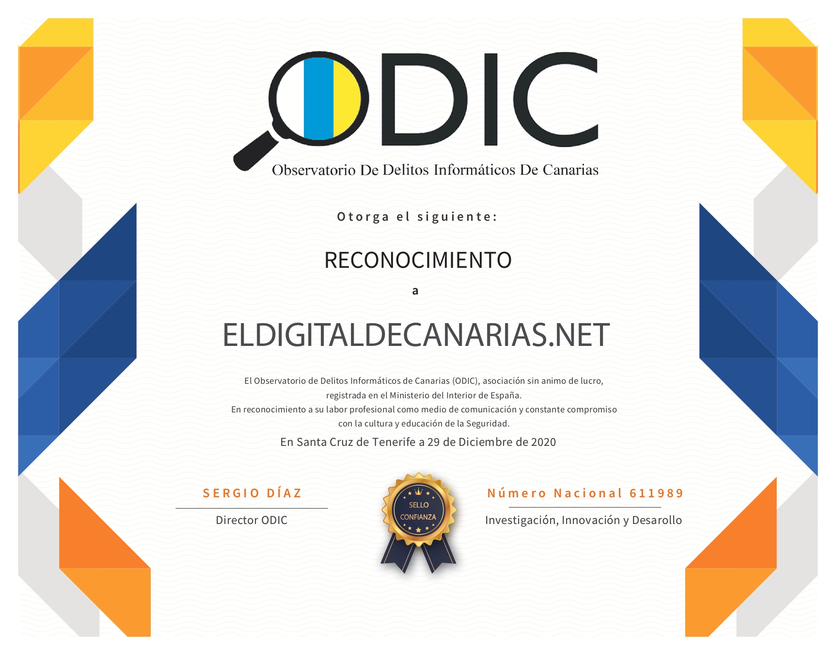 Reconocimiento ELDIGITAL